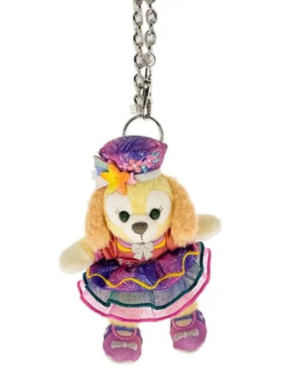 BNWT Hong Kong Disneyland 20th Anniv CookieAnn Plush Keychain Duffy and Friends